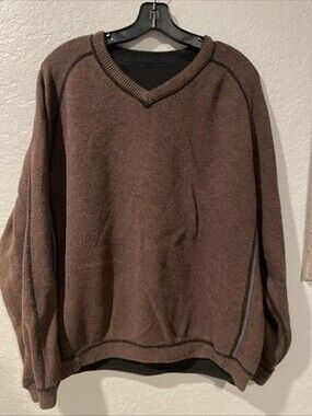 Tommy Bahama Brown Crew Neck Sweater Mens Size Medium Casual Classic